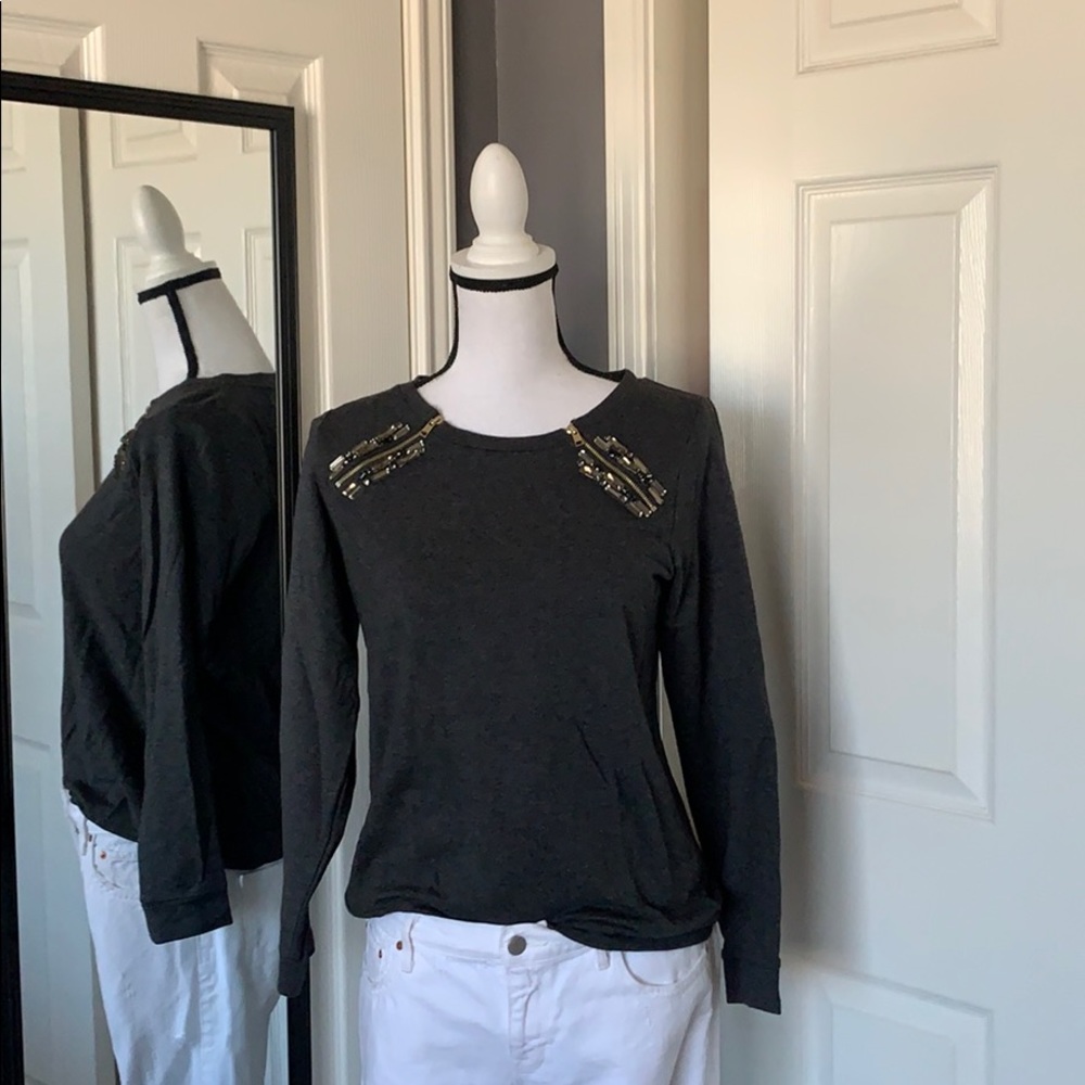 Ann Taylor embellished sweatshirt